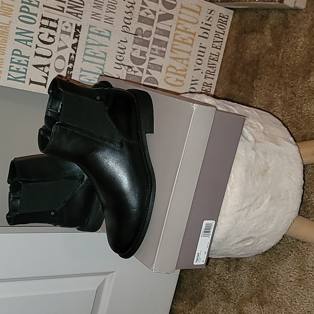 Black ankle boots